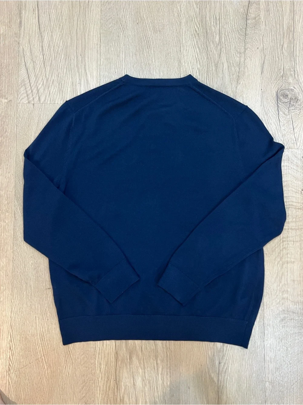 NWT Banana Republic Men’s 100% Merino Wool Navy Blue Crewneck Pullover Sweater